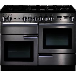 Rangemaster Professional+ 110cm  86860 Natural Gas Range Cooker in Stainless Steel with FSD Hob